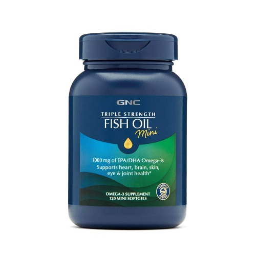 [심장/뇌] GNC 오메가3 피쉬오일 미니 120정/GNC Triple Strength Omega 3 Fish Oil 1000 mg