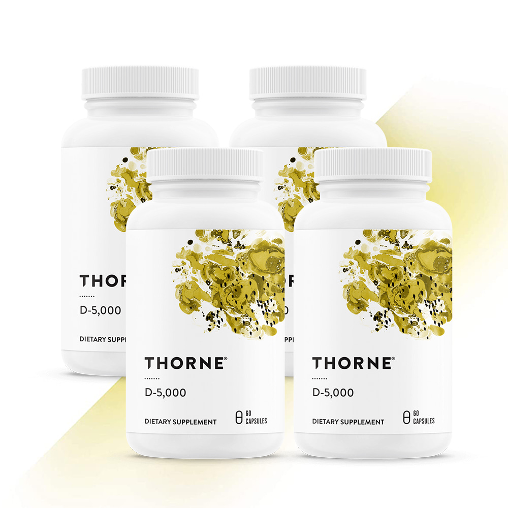 Thorne Research 쏜리서치 손리서치 비타민D 5000IU 고약사 60캡슐 4병