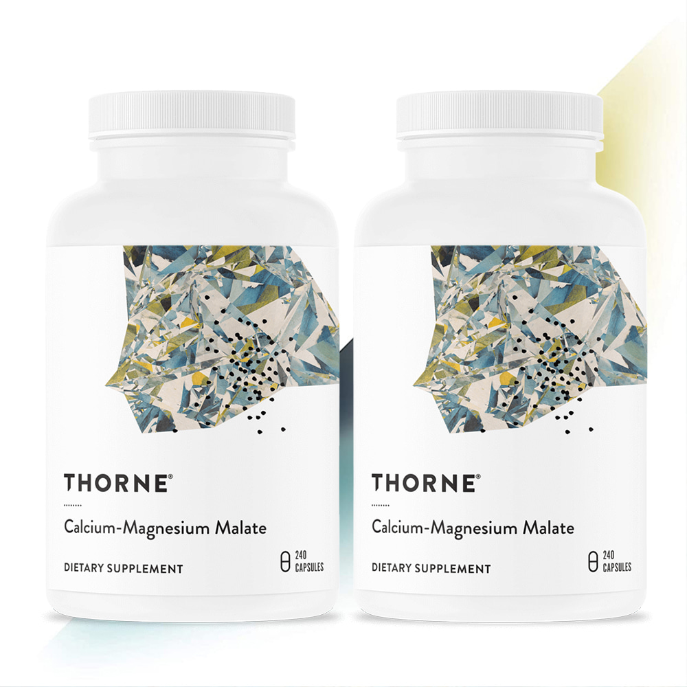 Thorne 쏜리서치 쏜땡땡 칼슘 마그네슘 말레이트 Calcium Magnesium Malate 240캡슐 2병