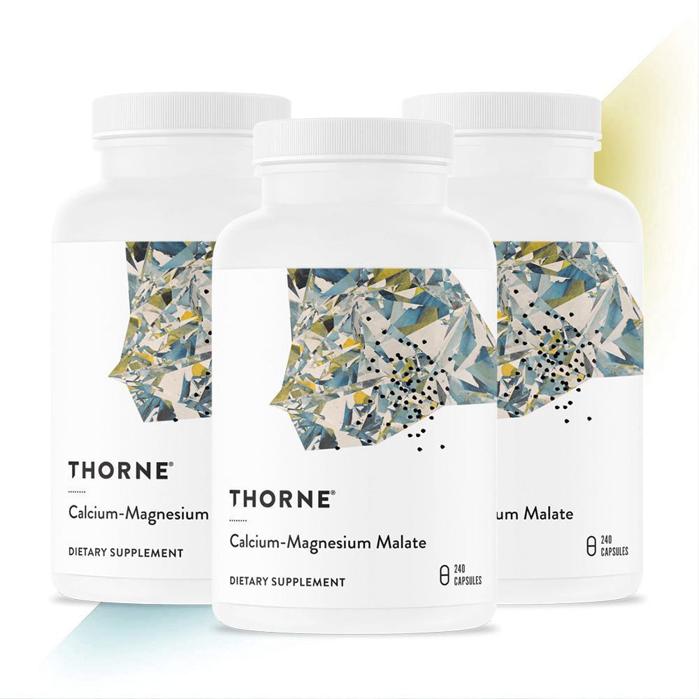 Thorne 쏜리서치 쏜땡땡 칼슘 마그네슘 말레이트 Calcium Magnesium Malate 240캡슐 3병