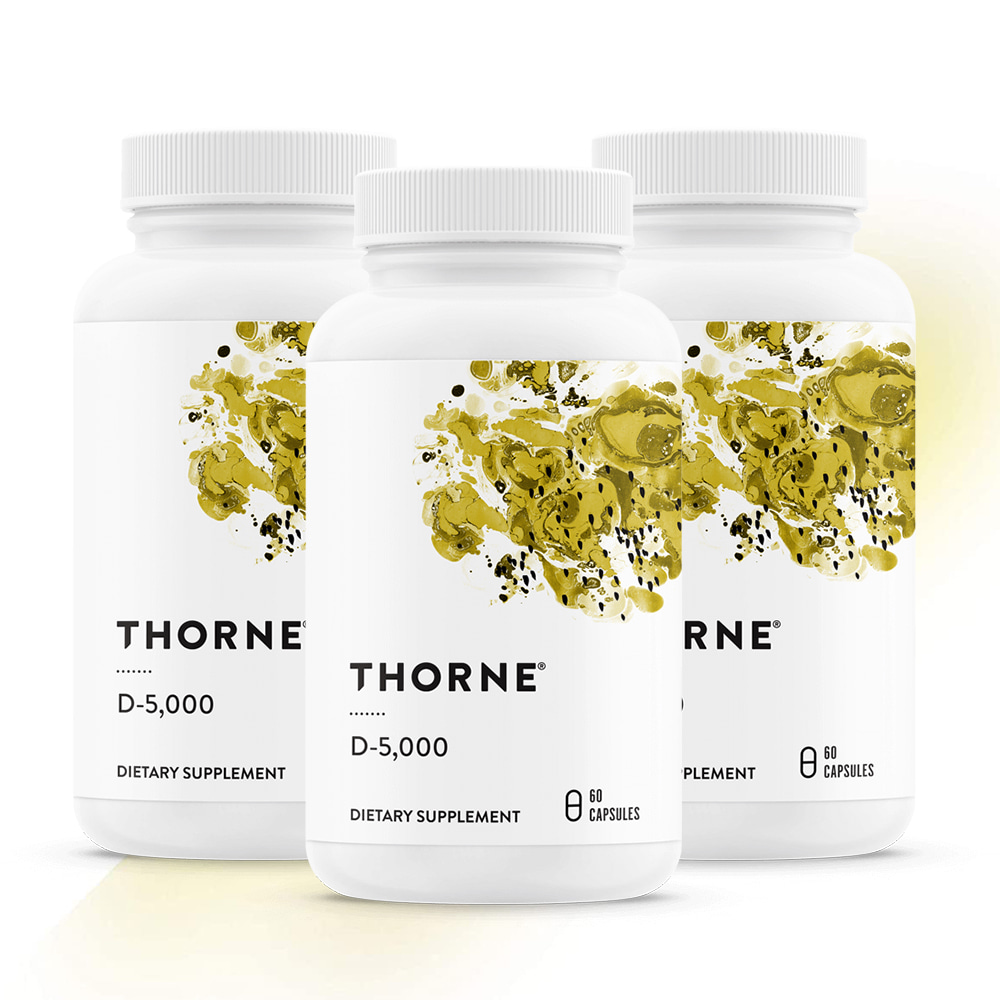 Thorne Research 쏜리서치 손리서치 비타민D 5000IU 고약사 60캡슐 3병