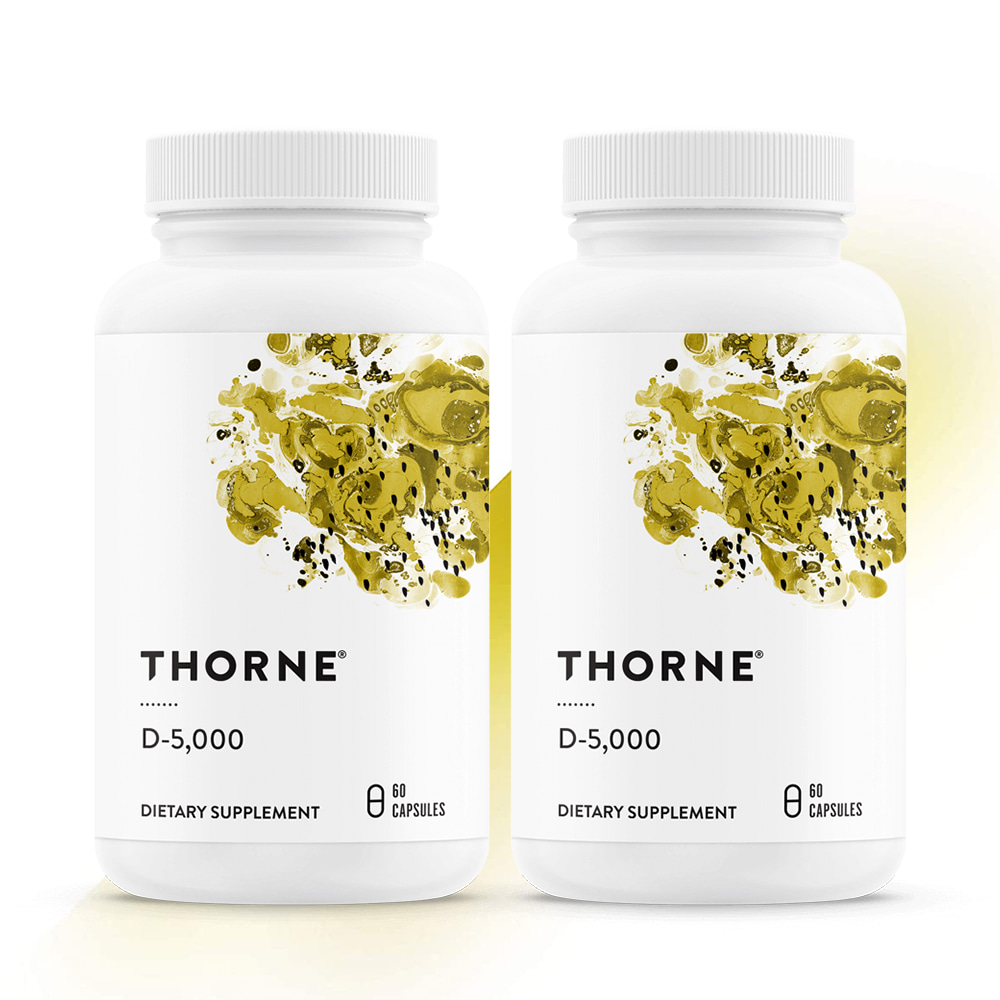 Thorne Research 쏜리서치 손리서치 비타민D 5000IU 고약사 60캡슐 2병