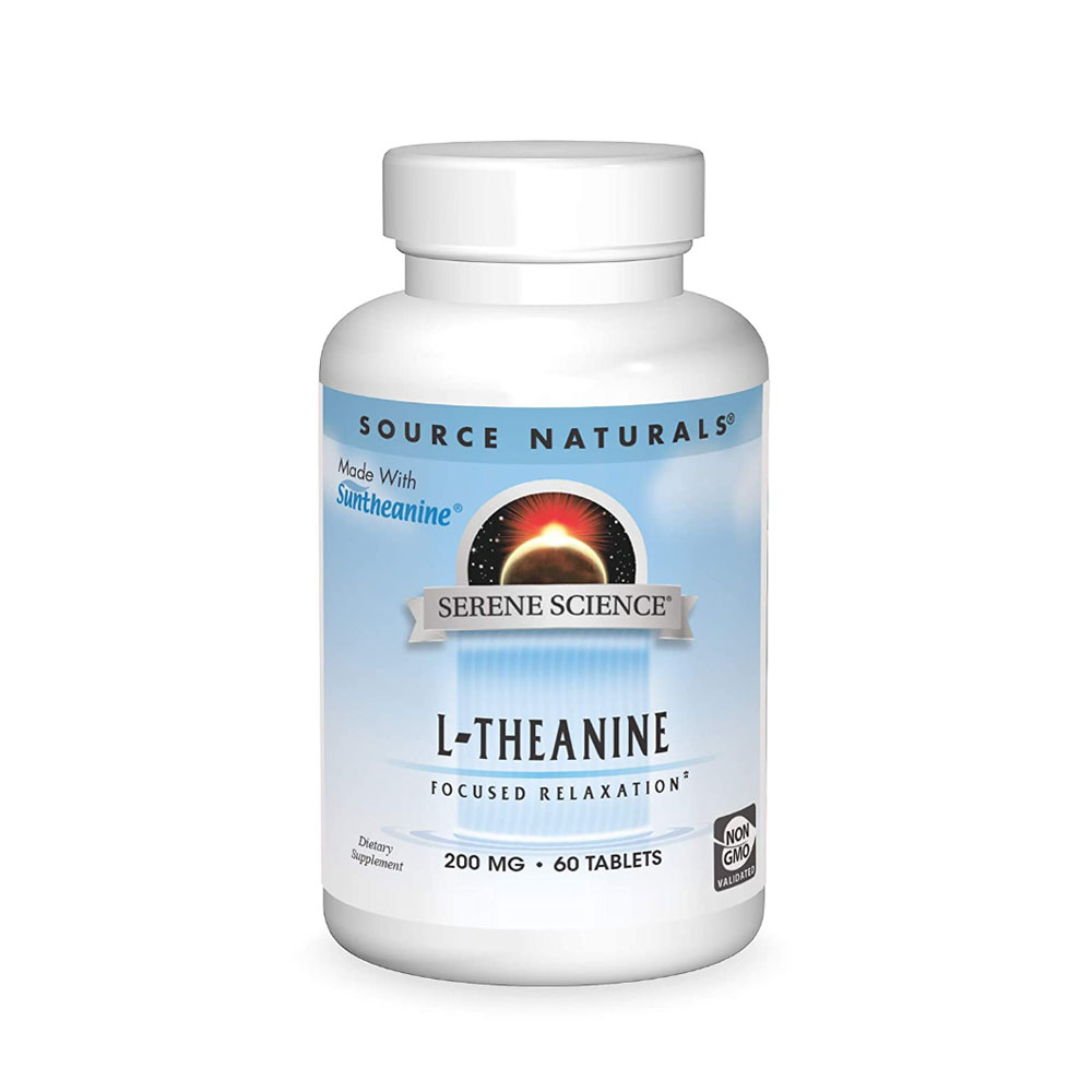 [소스내추럴] L테아닌 200mg 60정/Source Naturals L-Theanine
