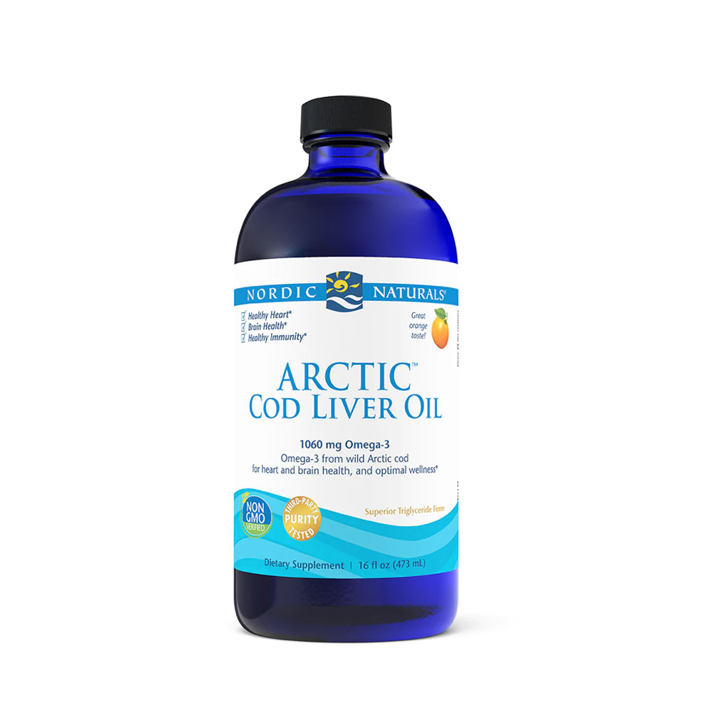 노르딕 내츄럴스 북극 대구 간유 오렌지 / Nordic Naturals Arctic Cod Liver Oil, Orange 16 fl oz (473 ml)