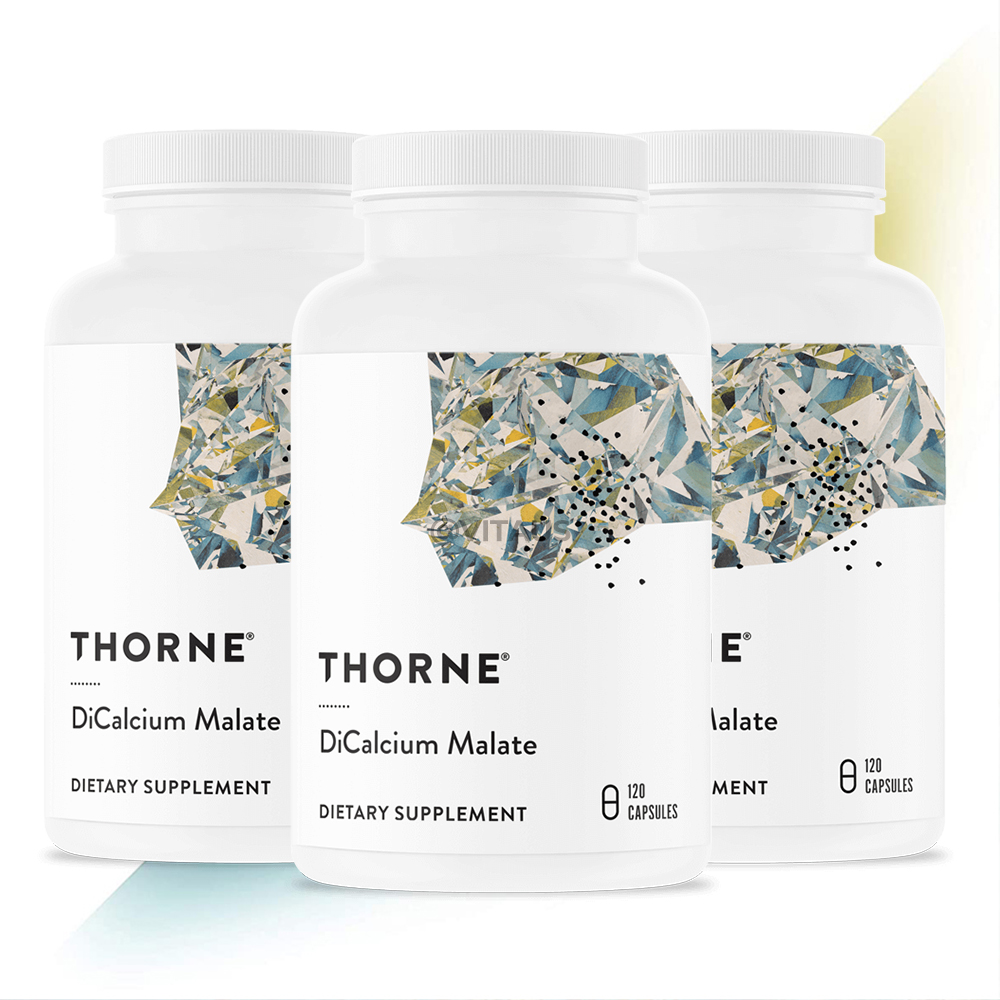 Thorne Research 쏜리서치 손리서치 디칼슘 말레이트 Di-Calcium malate 고약사 120캡슐 3병
