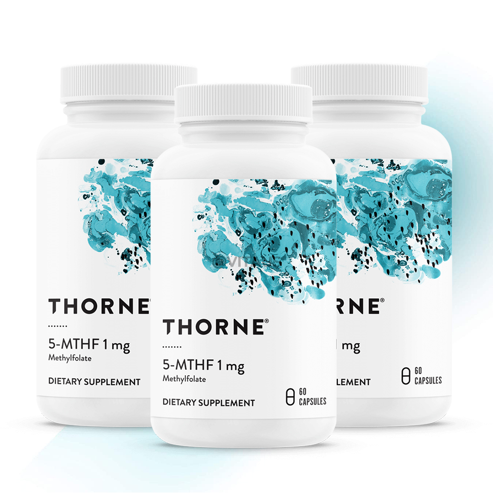 Thorne Research 쏜리서치 손리서치 활성 엽산 5-MTHF 60캡슐 3병
