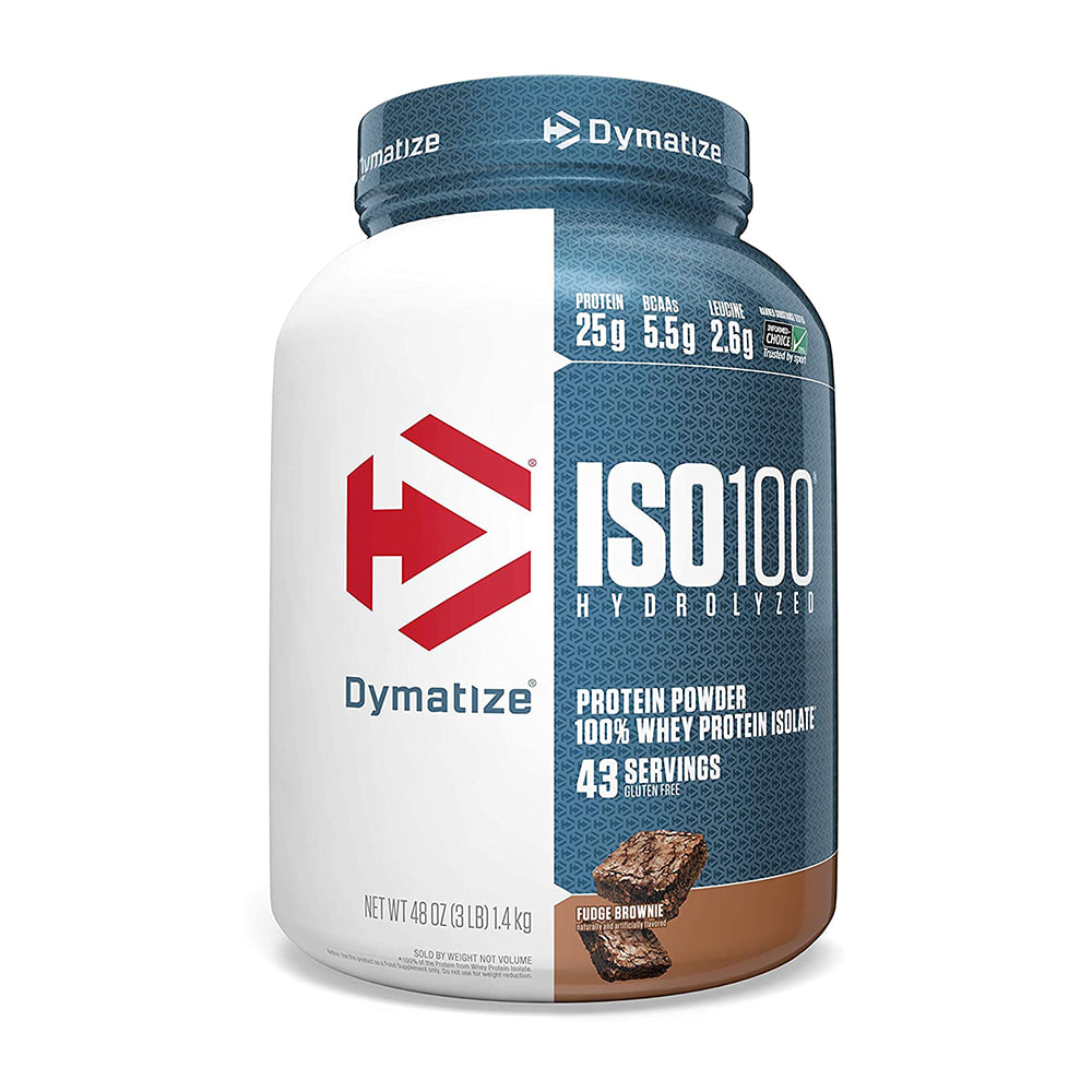 Dymatize 다이마타이즈 ISO100 단백질 프로틴 3LB 1.4kg 퍼지 브라우니 FUDGE BROWNIE