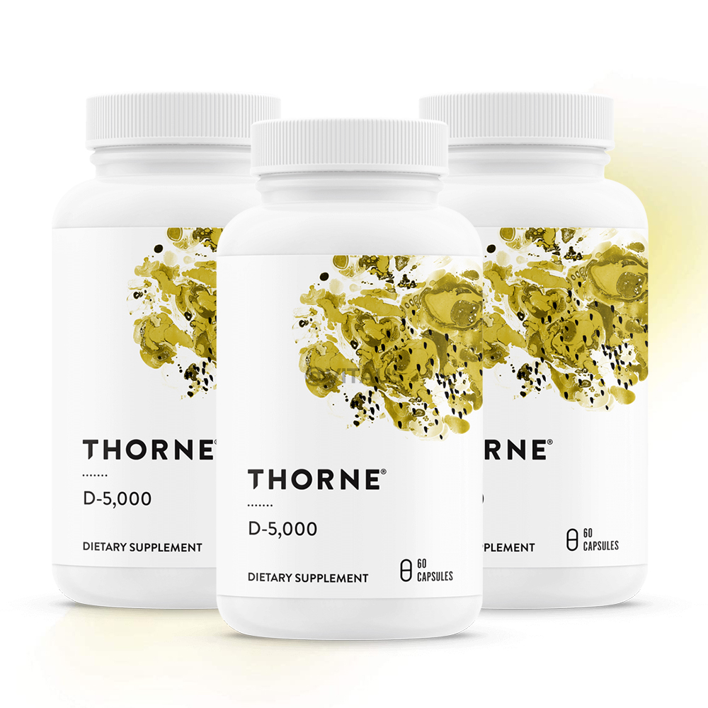 Thorne Research 쏜리서치 손리서치 비타민D 5000IU 고약사 60캡슐 3병