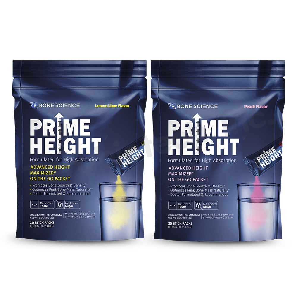 미국 본사이언스 프라임하이트 파우더 성장기 영양제품 2팩 2개월분 세트 PRIME HEIGHT