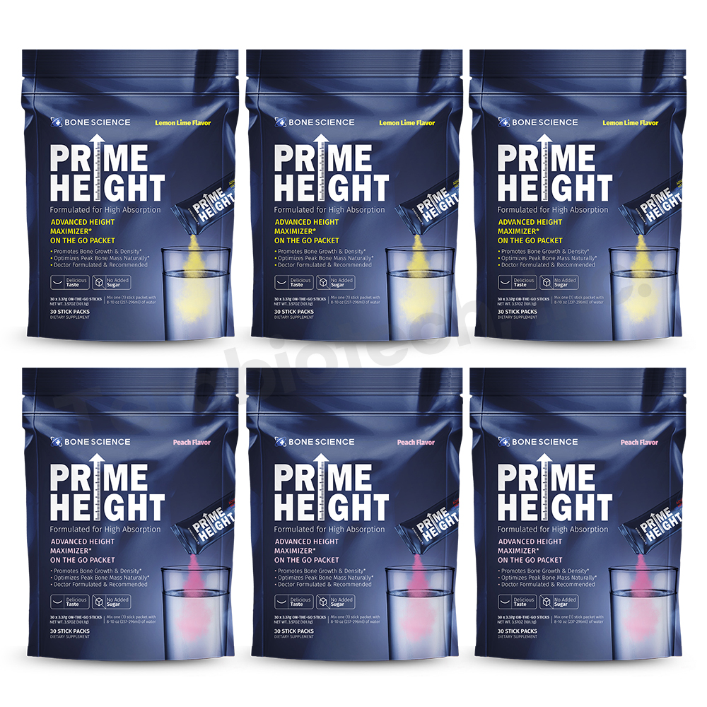 미국 본사이언스 프라임하이트 파우더 성장기 영양제품 6팩 6개월분 세트 PRIME HEIGHT